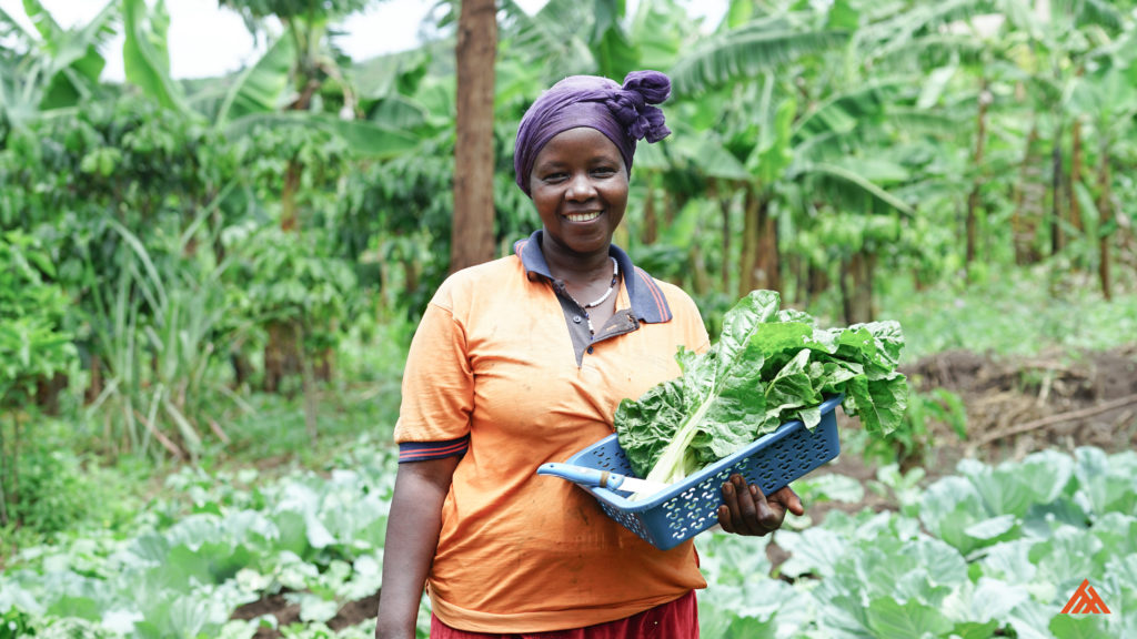 Enid-harvesting-vegetables-from-her-garden